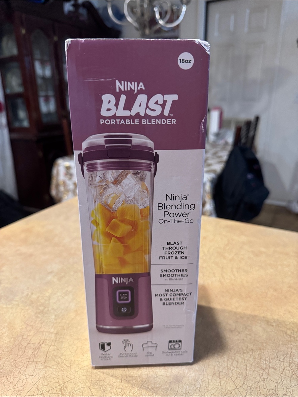 Ninja Portable Blender in Plum and Clear
